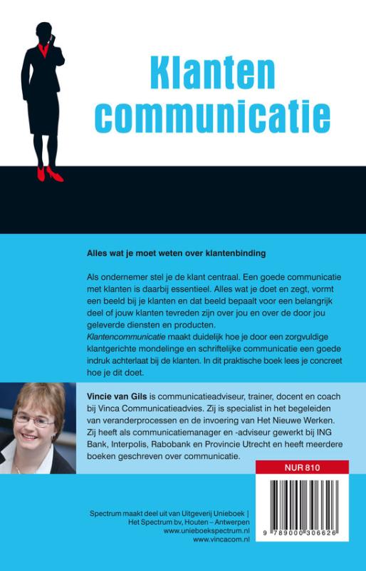 Achterkant van Klantencommunicatie