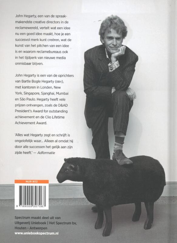 Achterkant van Hegarty over reclame