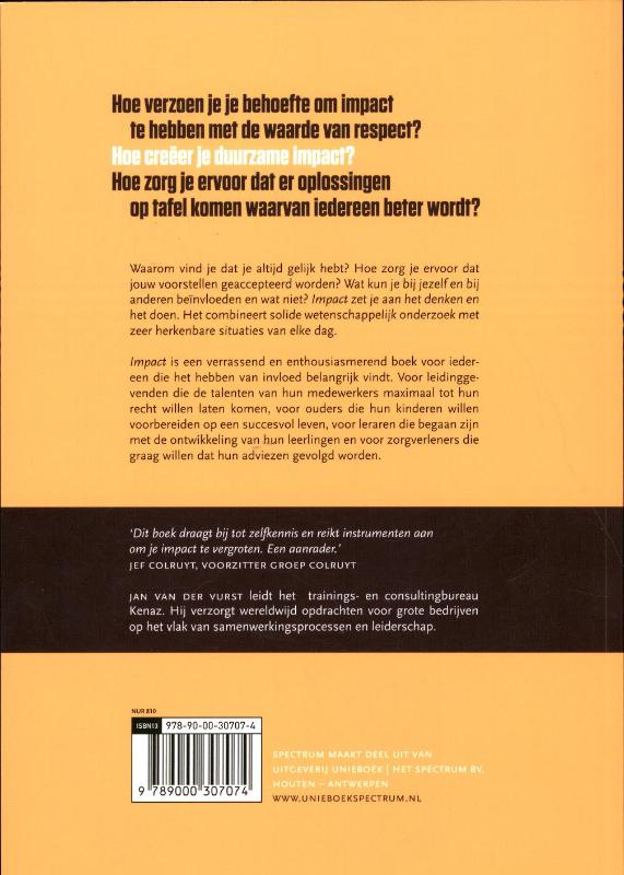 Achterkant van Impact