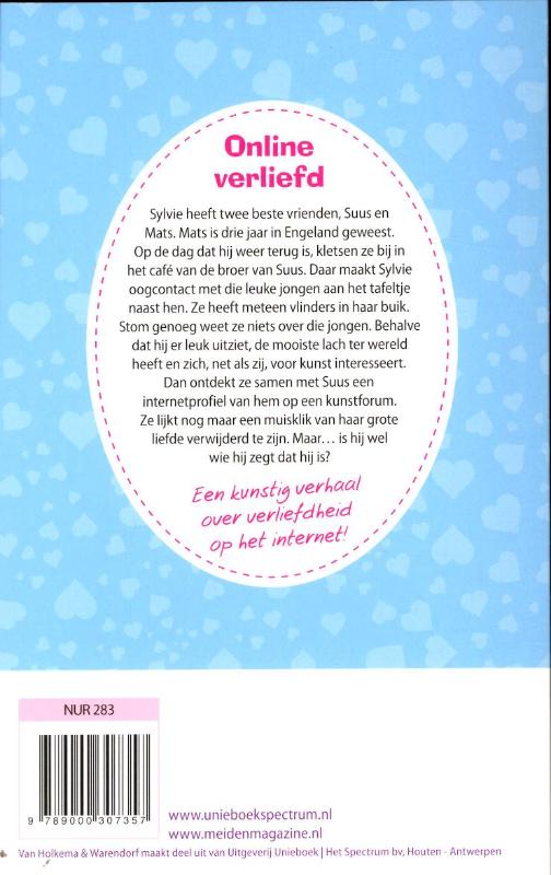 Achterkant van Online verliefd