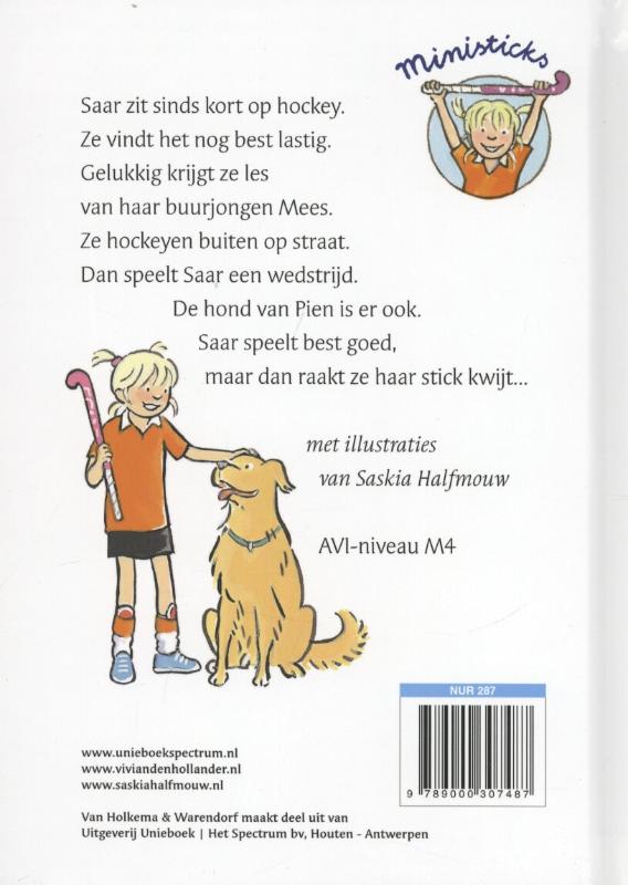 Achterkant van Tik met de stick