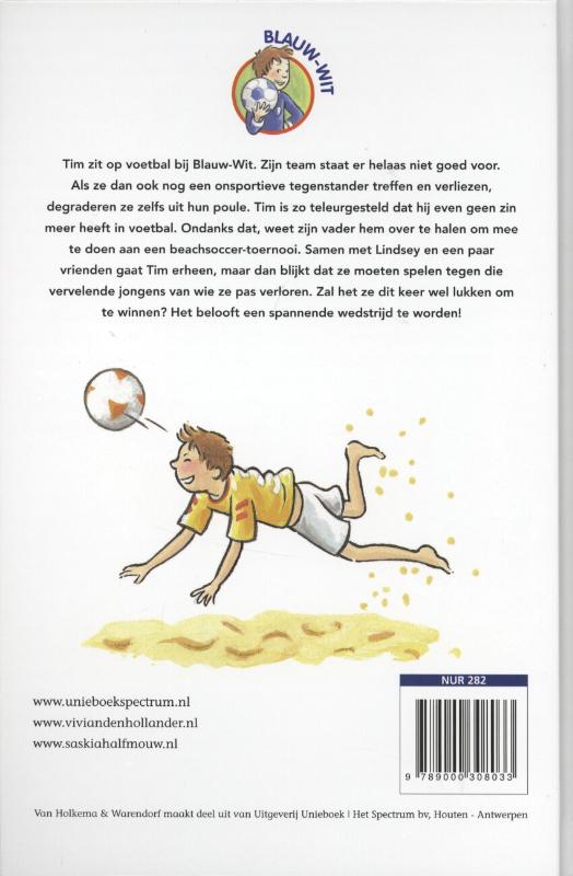 Achterkant van Op de lat
