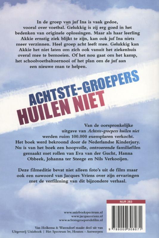 Achterkant van Achtste-groepers huilen niet