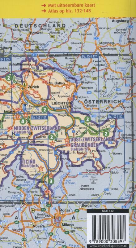 Achterkant van Zwitserland