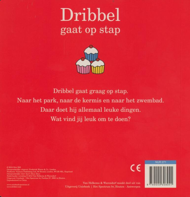 Achterkant van Dribbel gaat op stap