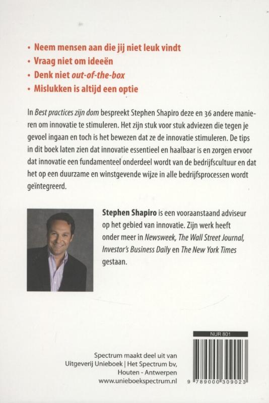 Achterkant van Best practices zijn dom
