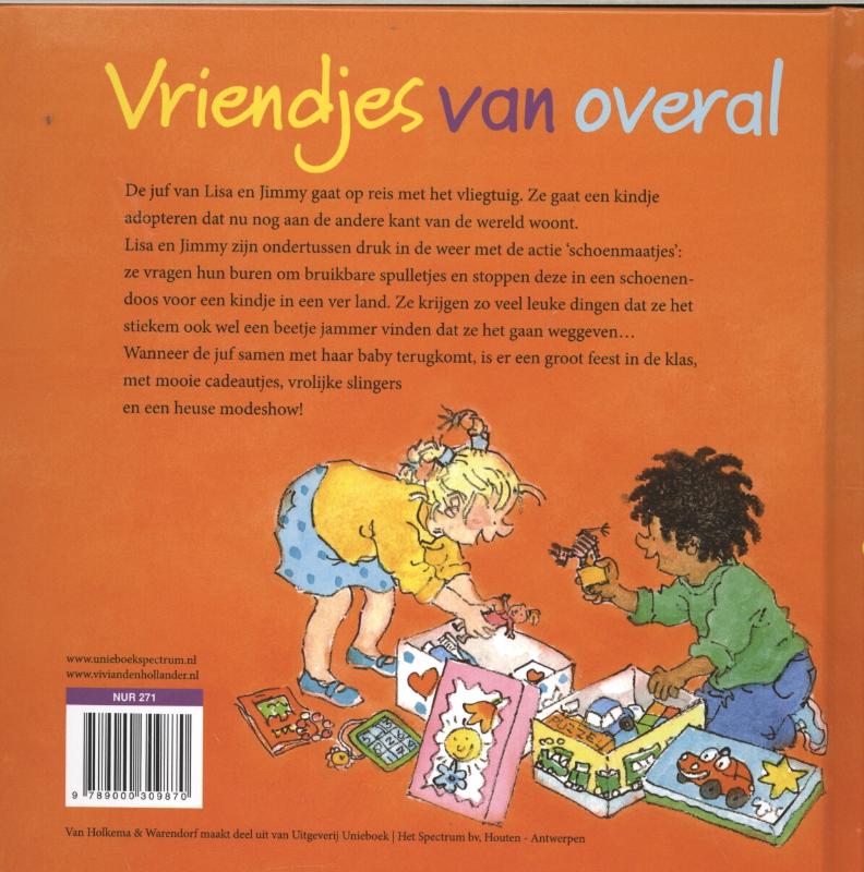 Achterkant van Vriendjes van overal