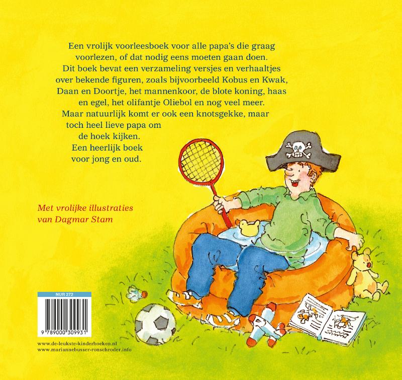 Achterkant van Het voorleesboek voor de allerliefste papa!