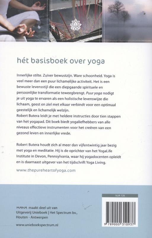 Achterkant van Puur yoga
