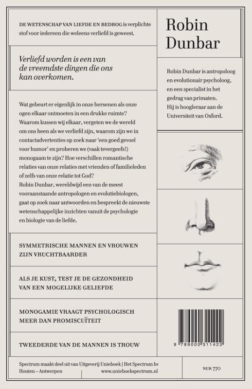 Achterkant van De wetenschap van liefde en bedrog