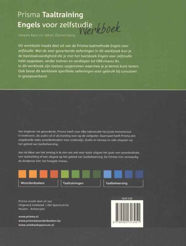 Achterkant van Werkboek