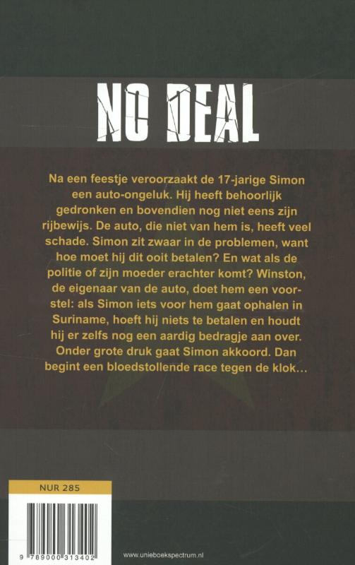 Achterkant van No deal