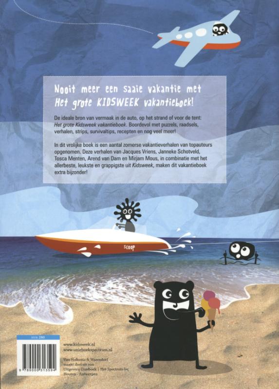Achterkant van Het grote kidsweek vakantieboek