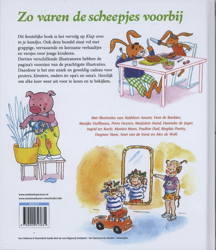 Achterkant van Zo varen de scheepjes voorbij