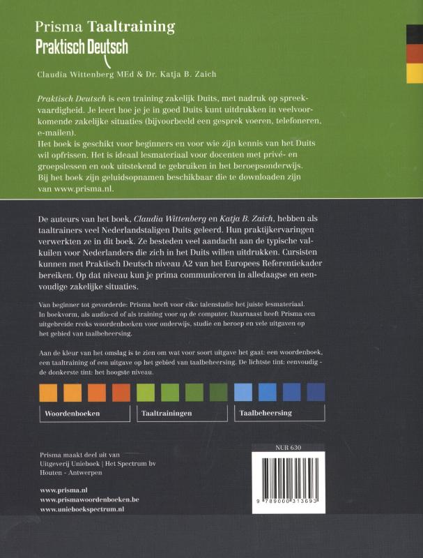 Achterkant van Praktisch Deutsch