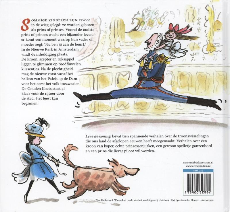 Achterkant van Leve de koning!