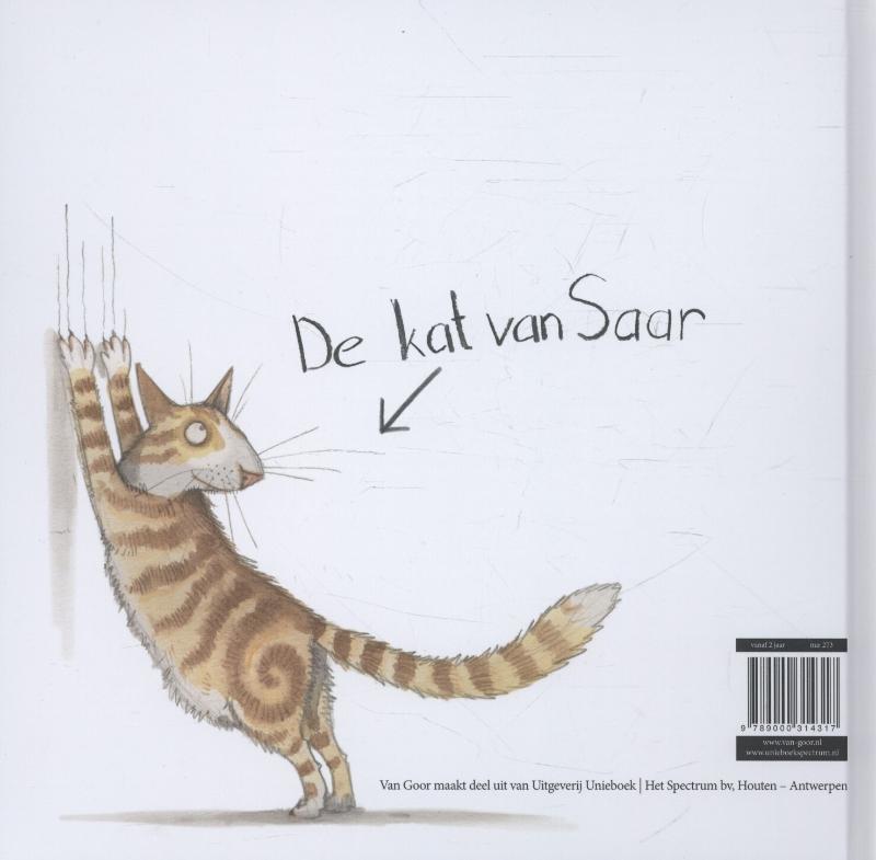 Achterkant van De kat van Saar