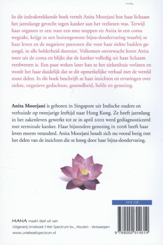 Achterkant van Ik moest doodgaan om mezelf te genezen