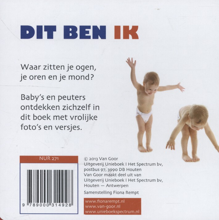 Achterkant van Dit ben ik