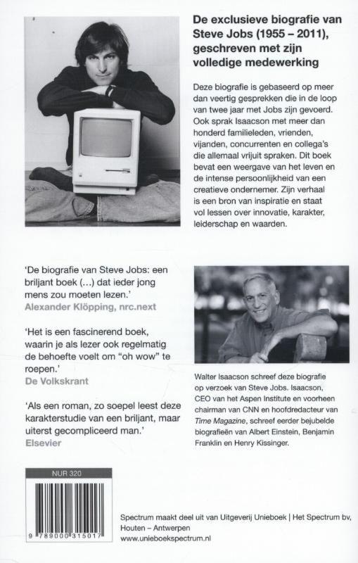 Achterkant van Steve Jobs