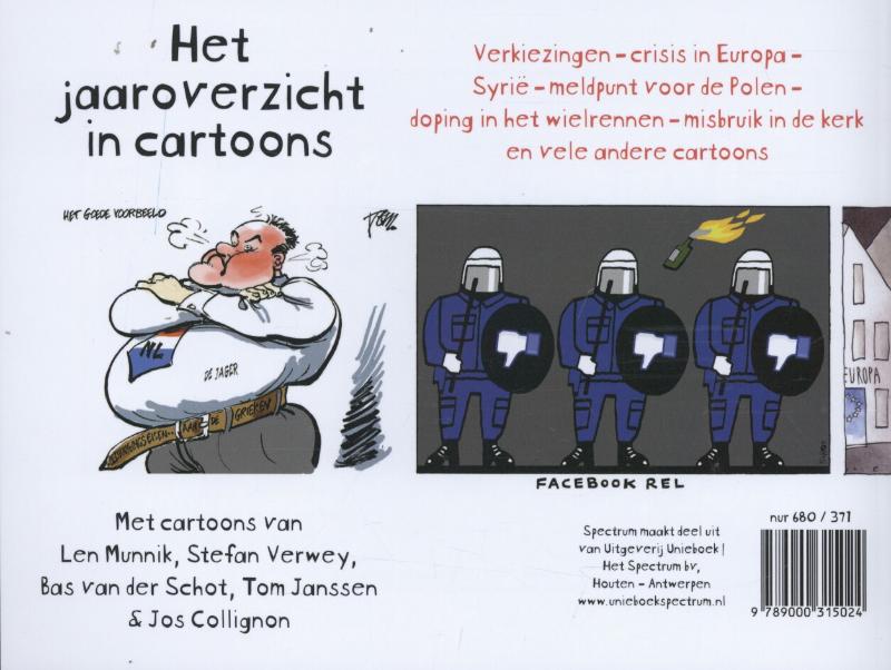 Achterkant van 2012 opgetekend