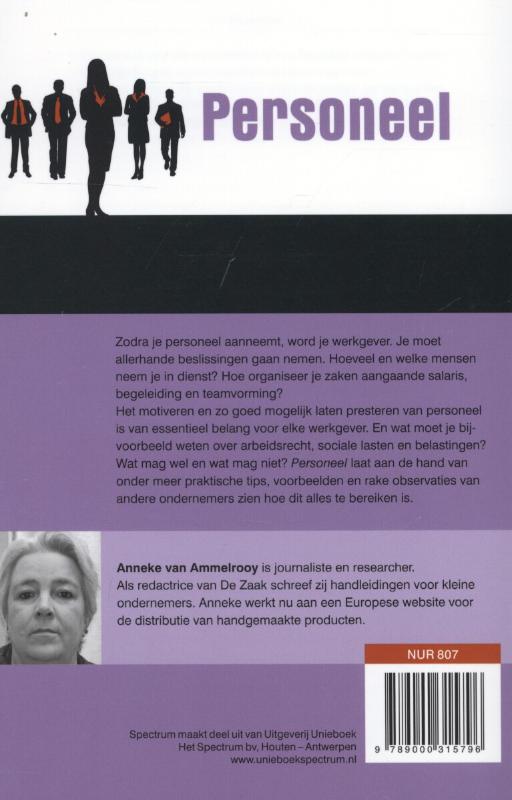 Achterkant van Personeel