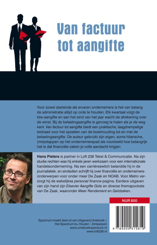 Achterkant van Van factuur tot aangifte