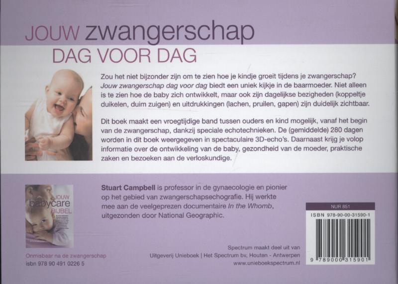 Achterkant van Jouw zwangerschap dag voor dag