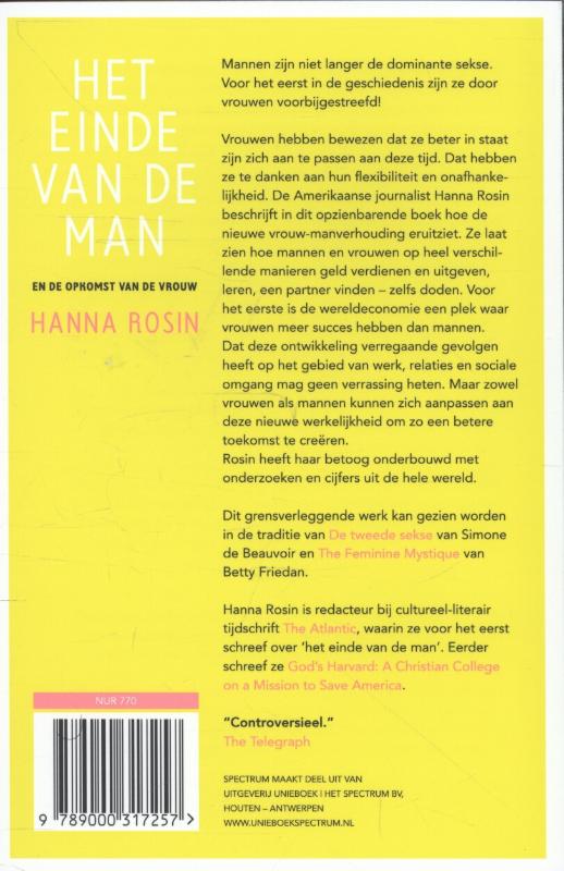 Achterkant van Het einde van de man