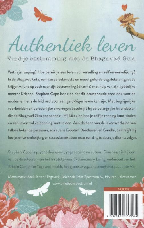Achterkant van Authentiek leven