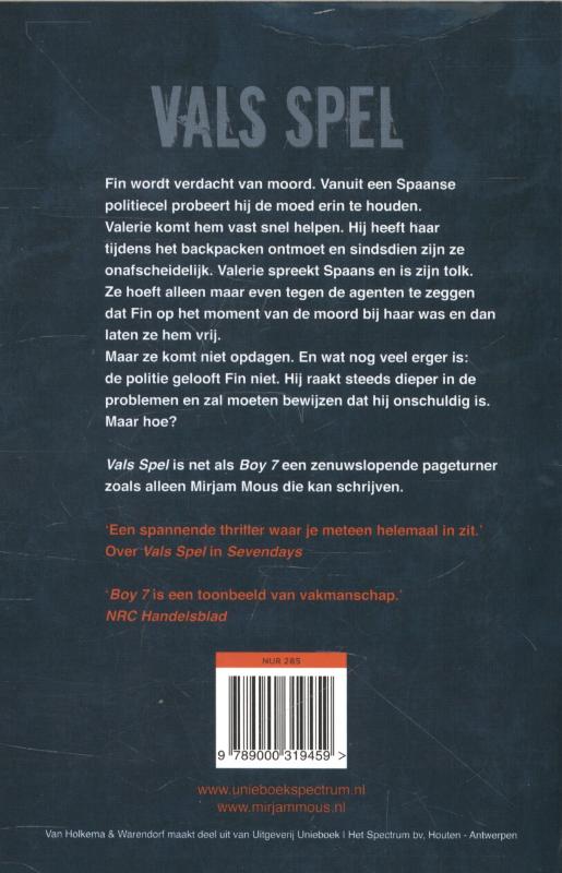 Achterkant van Vals spel