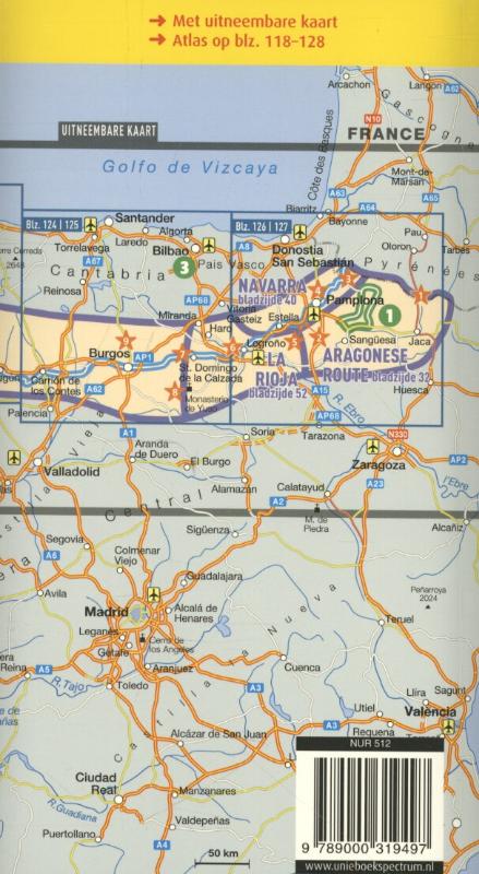 Achterkant van Pelgrimsroute Santiago de Compostela