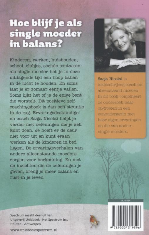 Achterkant van Balanceren op een been