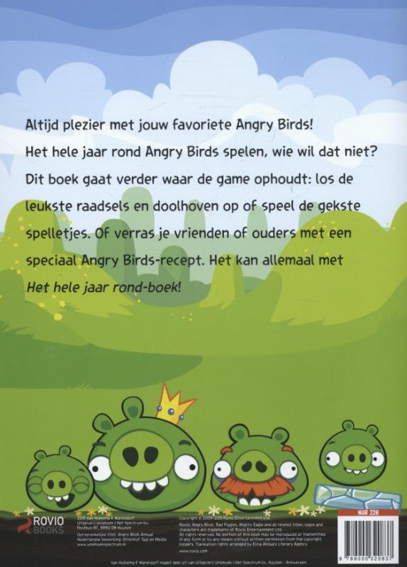 Achterkant van Het hele jaar rond-boek