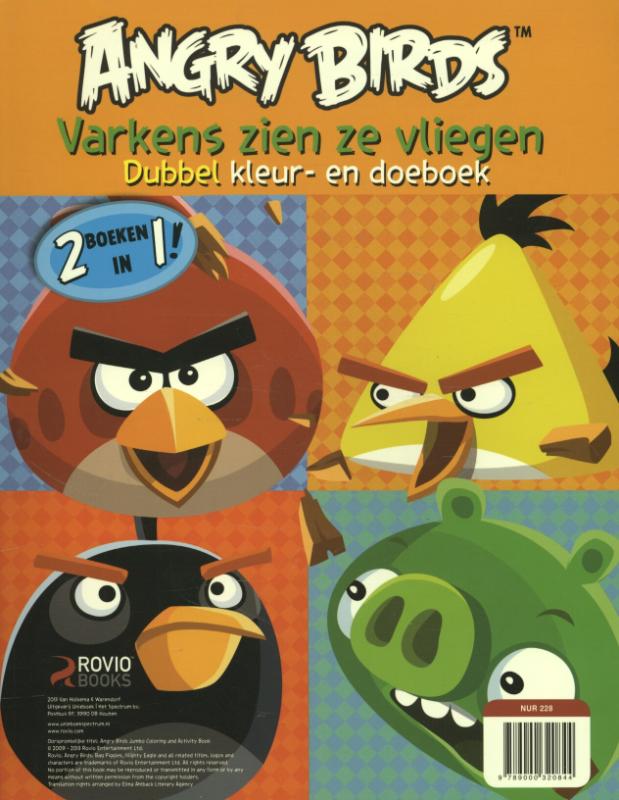 Achterkant van Dubbel kleur- en doeboek