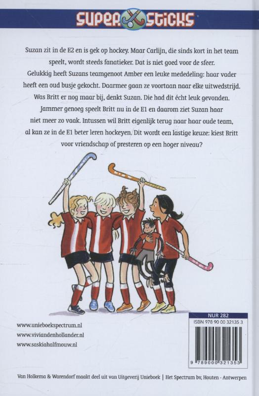 Achterkant van Hockeyvrienden
