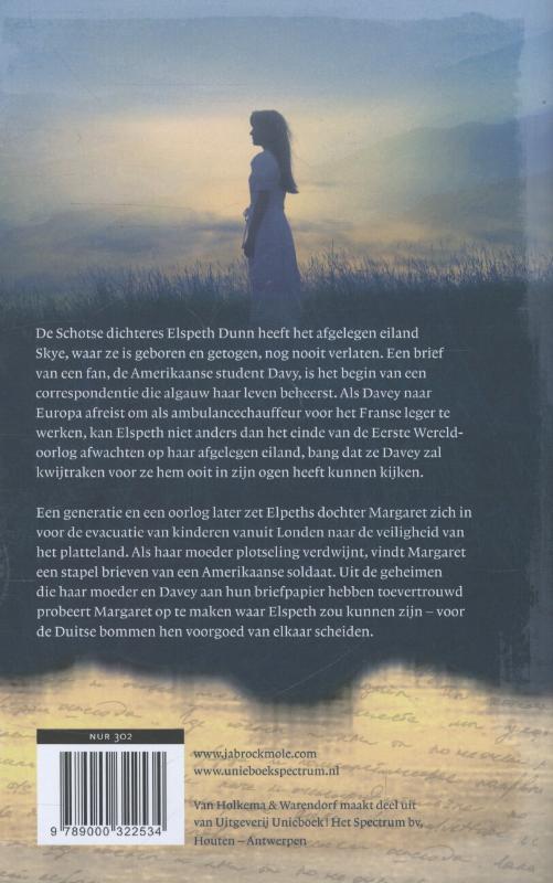 Achterkant van Brieven van Skye