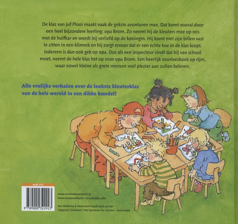 Achterkant van Het grote boek over de leukste kleuterklas van de wereld!