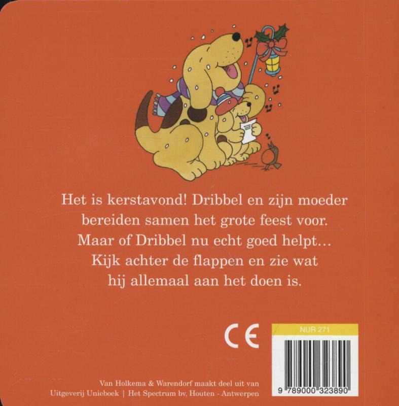 Achterkant van Dribbels eerste kerstfeest