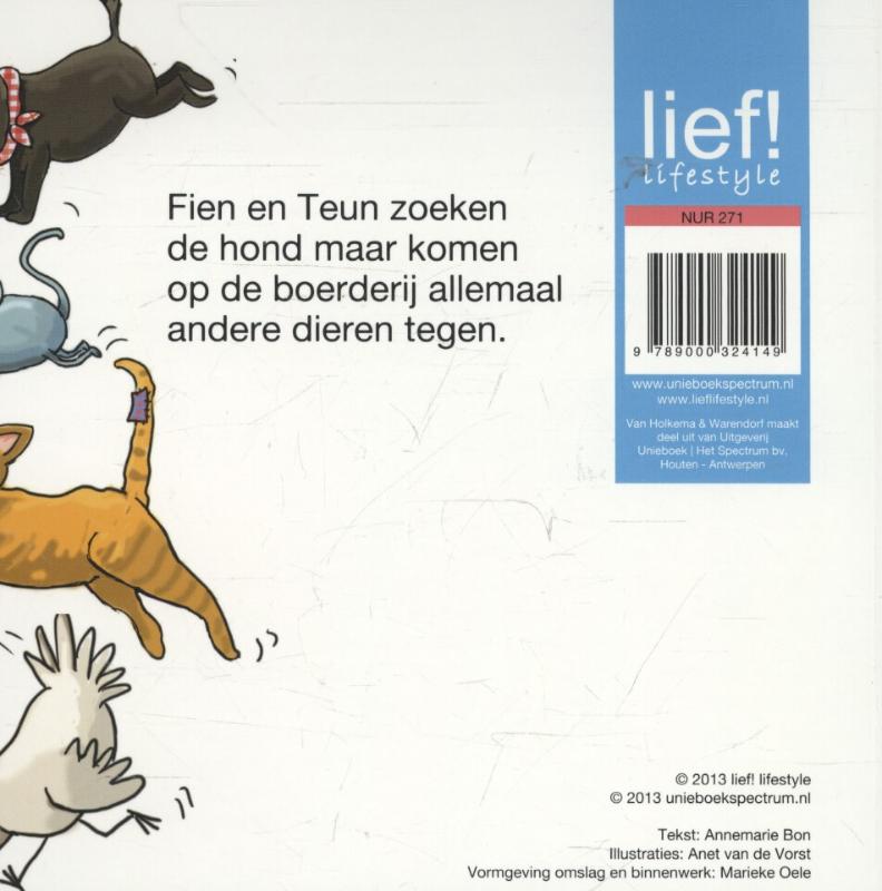 Achterkant van Fien en Teun