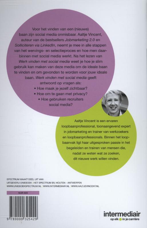 Achterkant van Werk vinden met social media