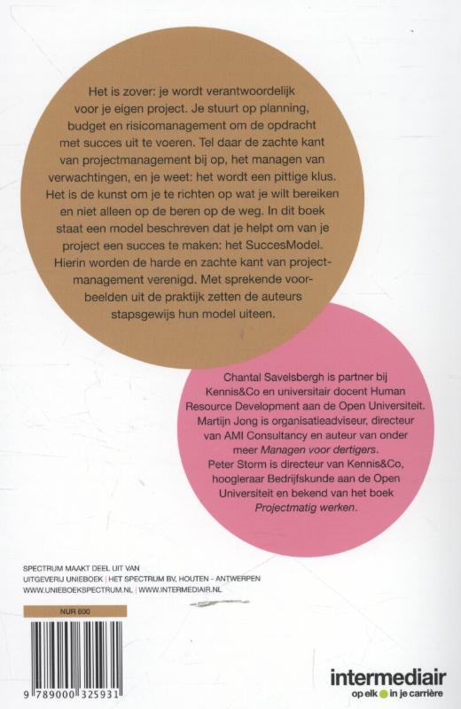 Achterkant van Projectmatig werken: de basis