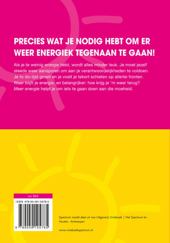 Achterkant van Meer energie!