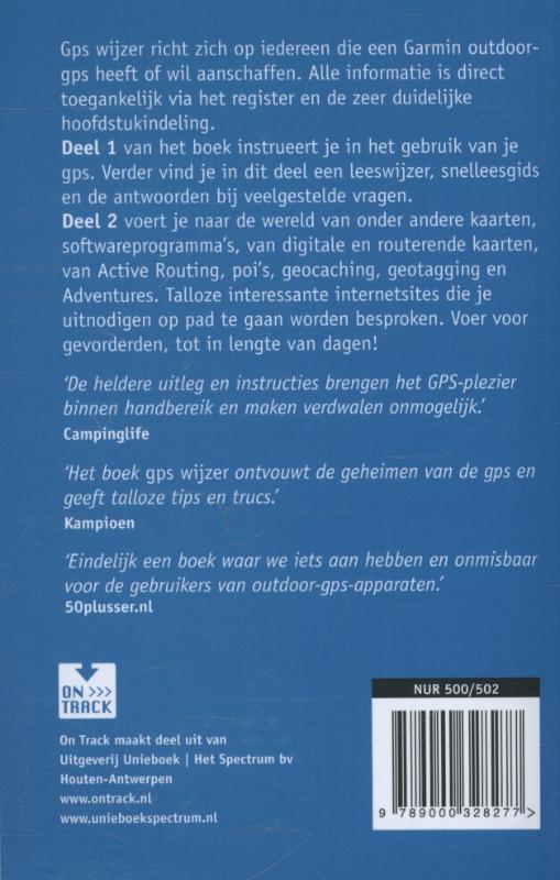 Achterkant van GPS wijzer
