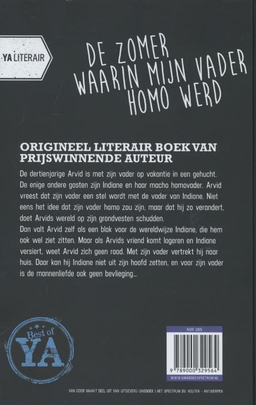 Achterkant van De zomer waarin mijn vader homo werd