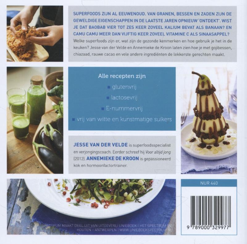 Achterkant van Superfood recepten