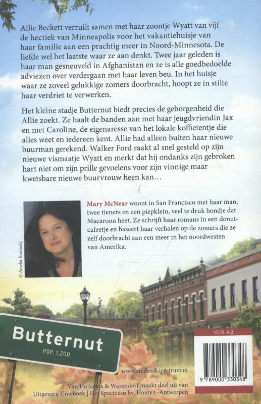 Achterkant van Aan het meer van Butternut