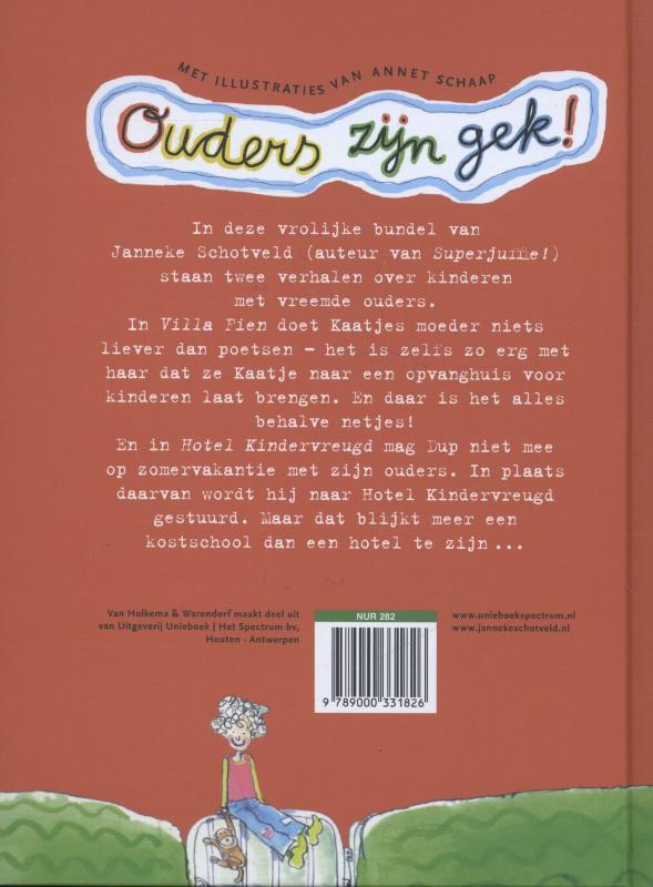 Achterkant van Ouders zijn gek!