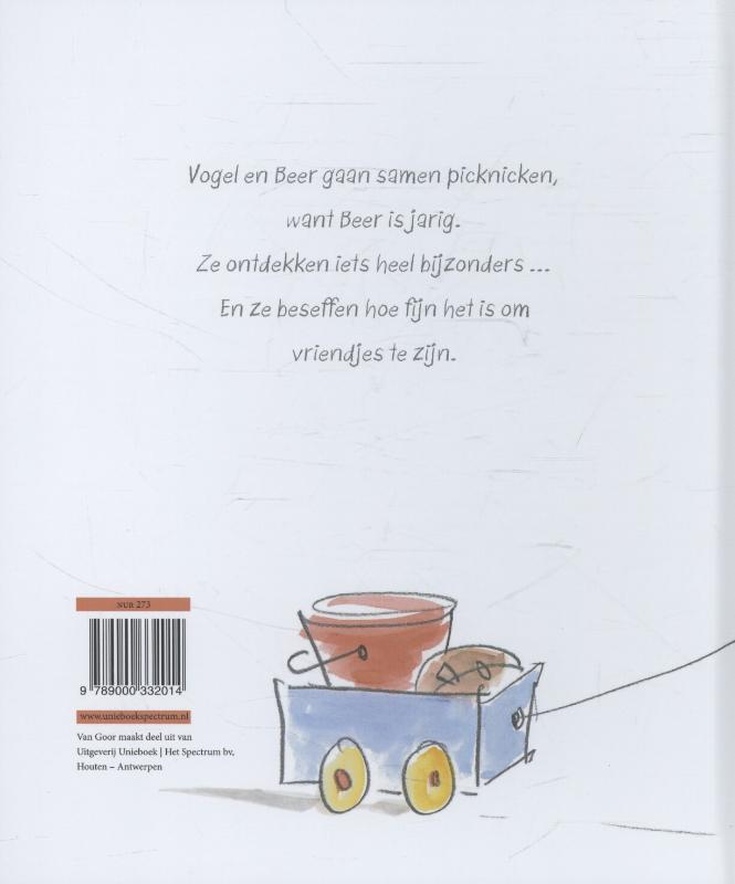 Achterkant van Vogel en beer