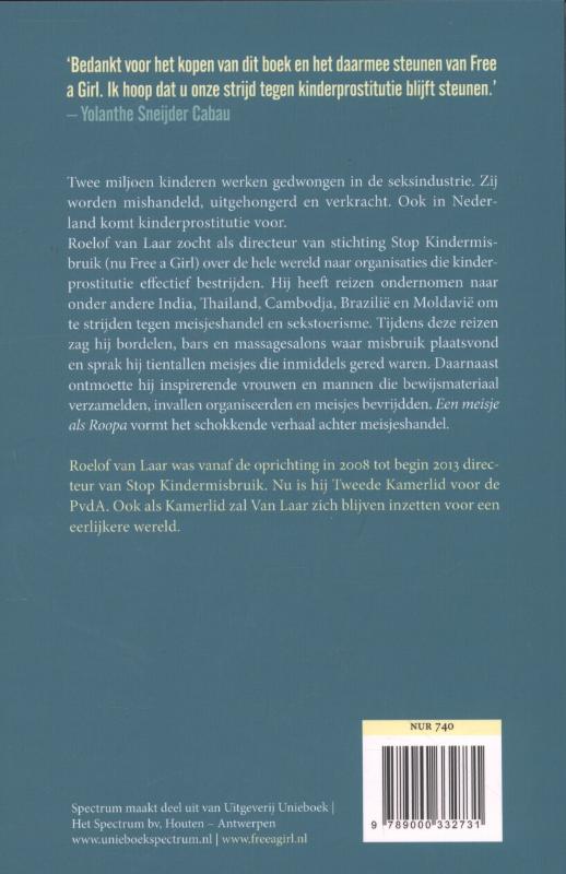 Achterkant van Een meisje als Roopa